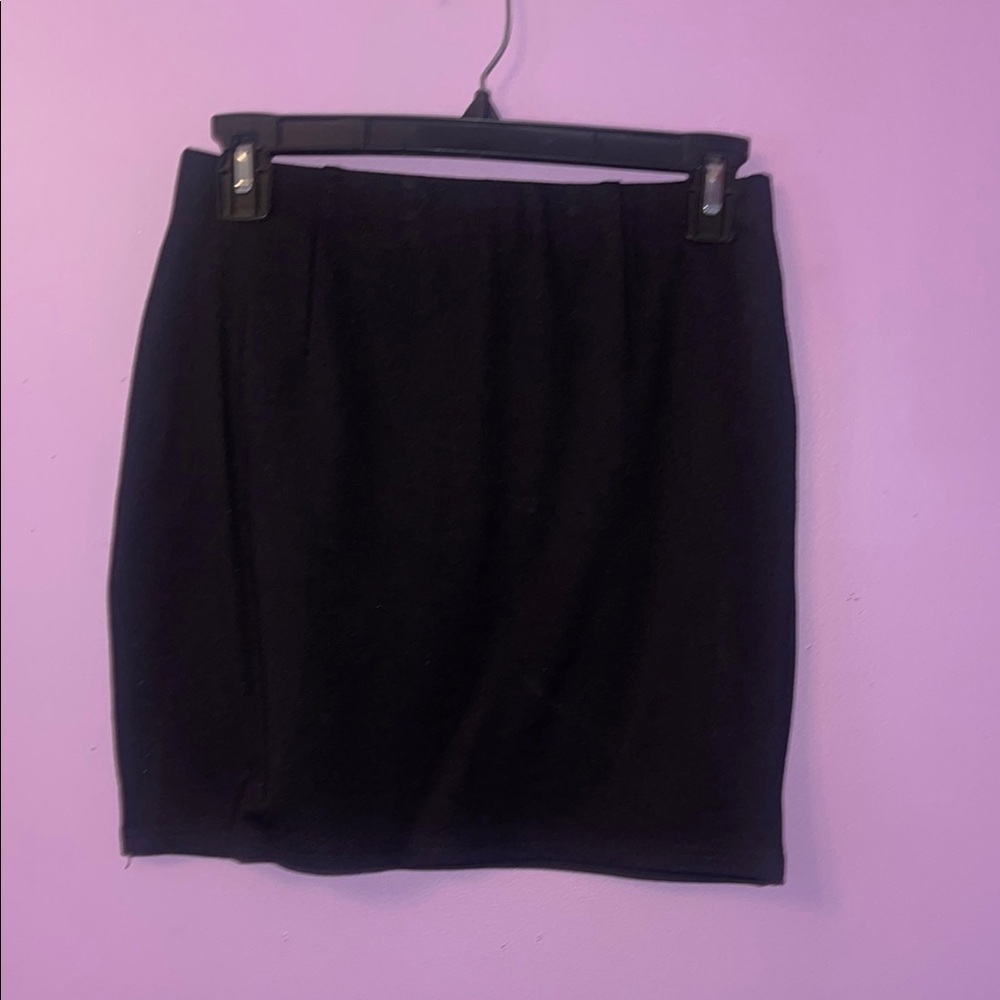 SHEIN Black Bubble Mini Skirt for Work